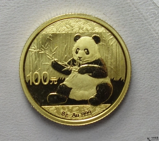 Lot82-99: 2017年熊貓紀(jì)念8g金幣  無盒證